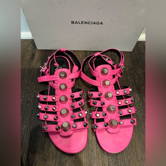 Balenciaga Shoes Balenciaga Arena Sandals Bright Pink Poshmark